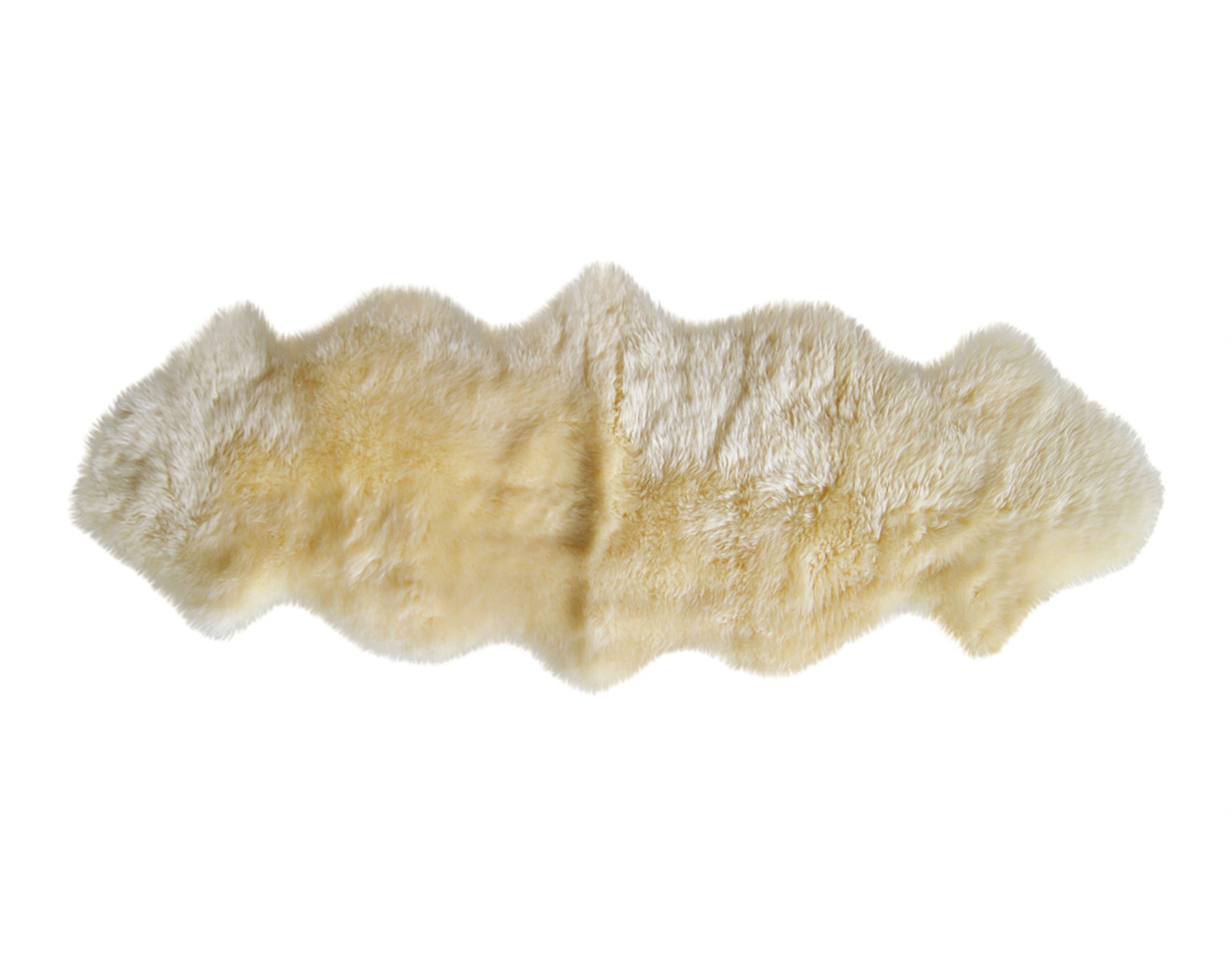 6' Black Genuine Sheepskin Animal Print Shag Area Rug-Area Rugs-DECOROLALA