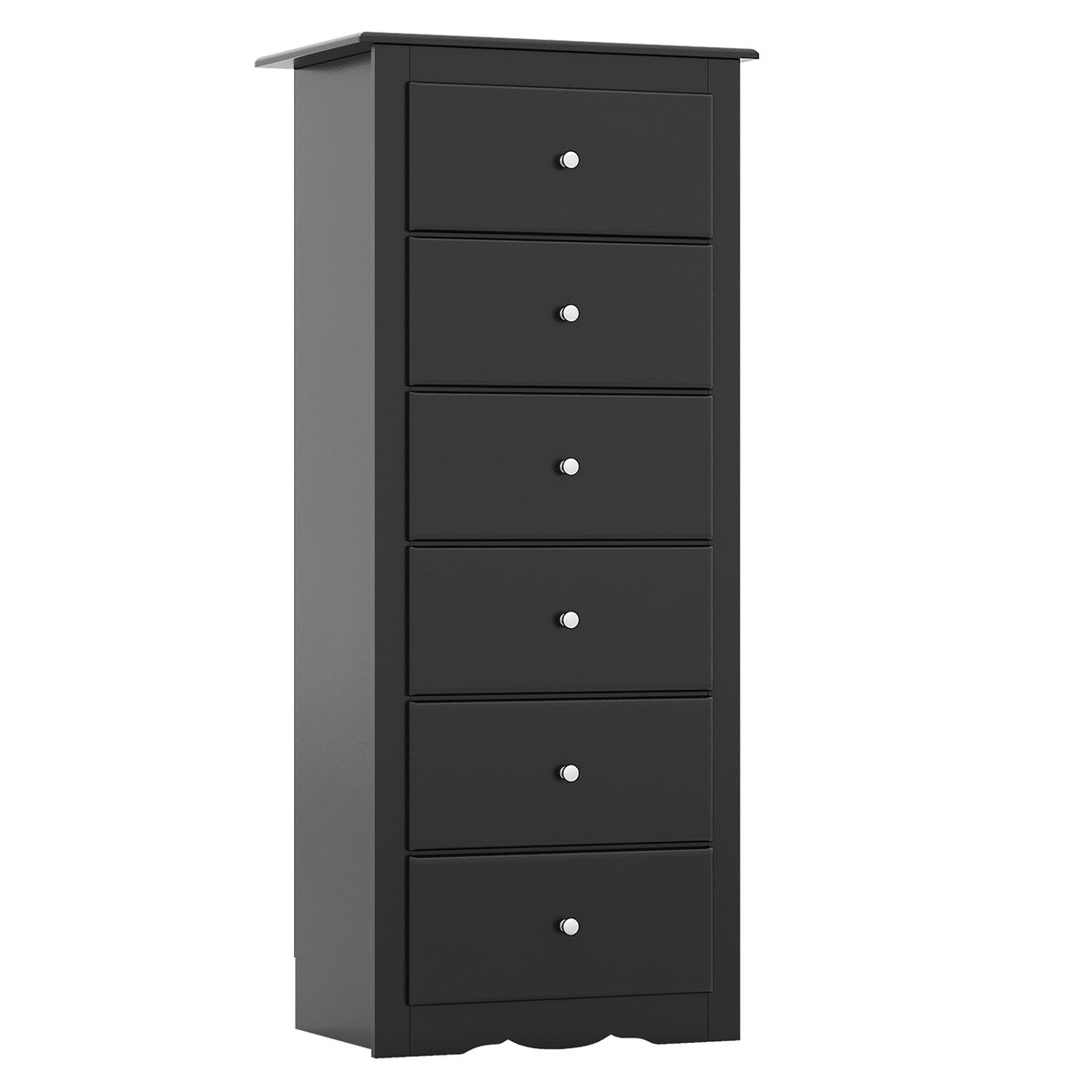 6 Drawer Chest Dresser - Black (min order qty 2)-Dressers & Chests-DECOROLALA