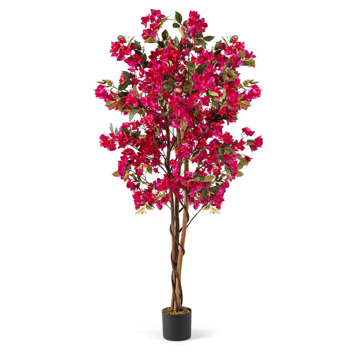 6 Feet Artificial Bougainvillea Tree with 910 Flowers-1 Piece-Artificial Plants-DECOROLALA