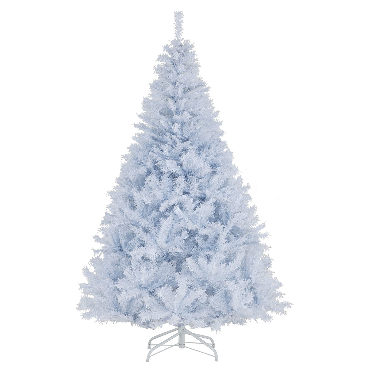 6 Feet Artificial Christmas Tree Hinged Pre-Lit Xmas Tree with 11 Lighting Modes-Christmas Trees-DECOROLALA