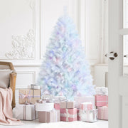6 Feet Artificial Christmas Tree with Iridescent Branch Tips-Christmas Trees-DECOROLALA