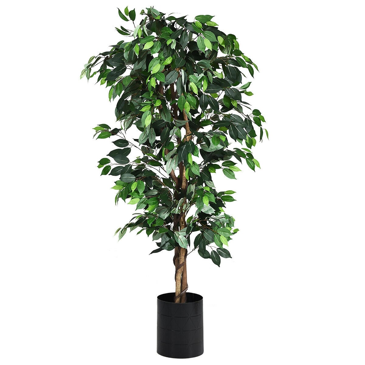 6 Feet Artificial Ficus Silk Tree-Artificial Plants-DECOROLALA