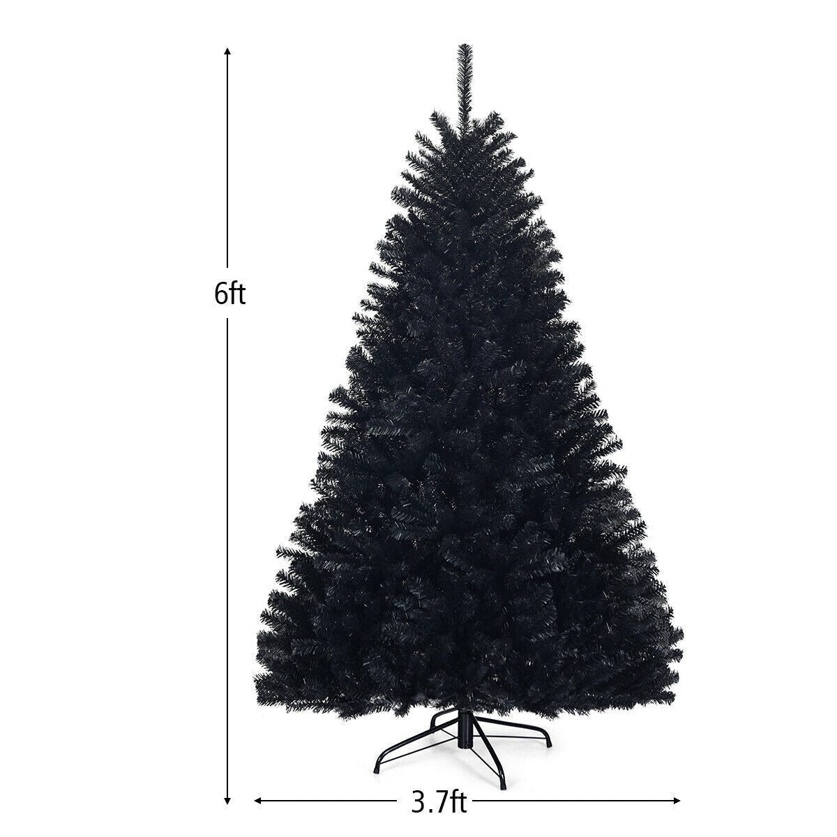 6 Feet Hinged Artificial Halloween Christmas Tree-Christmas Trees-DECOROLALA