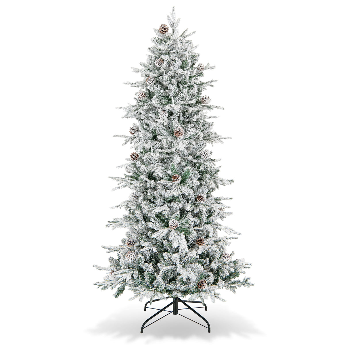 6 Feet Pre-lit Artificial Christmas Tree-Christmas Trees-DECOROLALA