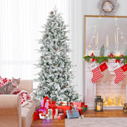 6 Feet Pre-lit Artificial Christmas Tree-Christmas Trees-DECOROLALA