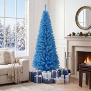 6 Feet Unlit Pencil Slim Tree Artificial Christmas Tree-Christmas Trees-DECOROLALA