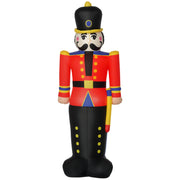 6 Ft Tall Nutcracker Toy Soldier Outdoor Lighted Airblown Inflatable Christmas Lawn Decoration-Home Furnishings > Holiday & Seasonal > Christmas Decorations > Christmas Inflatables-DECOROLALA