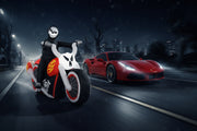 6' Halloween Grim Reaper on Motorcycle Inflatable with LED Lights-Home Furnishings > Holiday & Seasonal > Halloween Decorations-DECOROLALA