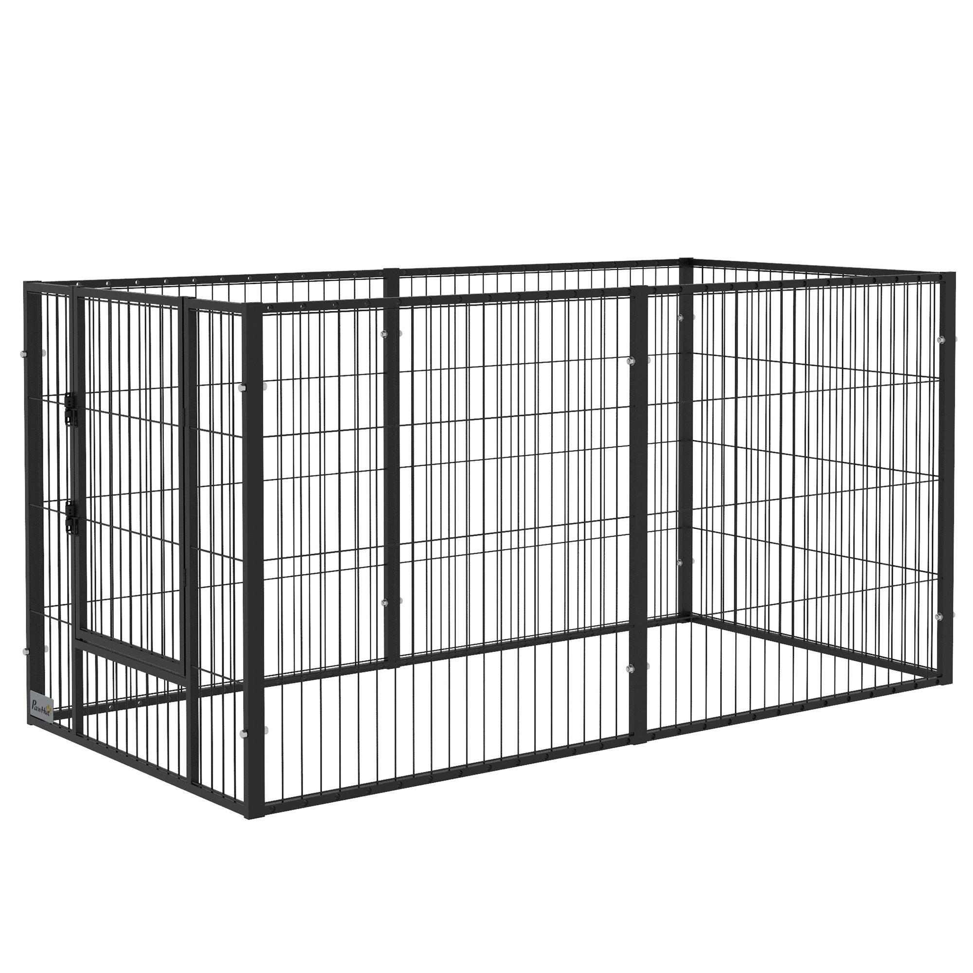 6 Panel 32.5" - 59" x 32" Dog Playpen, Heavy Duty Pet Playpen for Indoor Outdoor, Small and Medium Dogs-Dogs-DECOROLALA