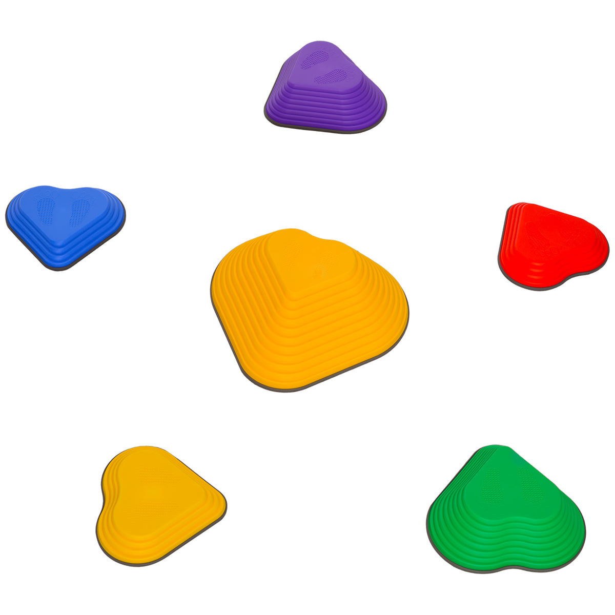 6PCs Non-Slip Stackable Kids Stepping Stones, Heart-Shaped-Toys & Games > Baby & Toddler Toys > Kids Gym & Playmats-DECOROLALA