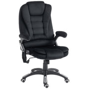 6 Point Vibrating Massage Office Chair High Back Executive Chair with Reclining Back, Swivel Wheels, Black-Office Products > Office Furniture > Office Chairs > Massage Chairs-DECOROLALA