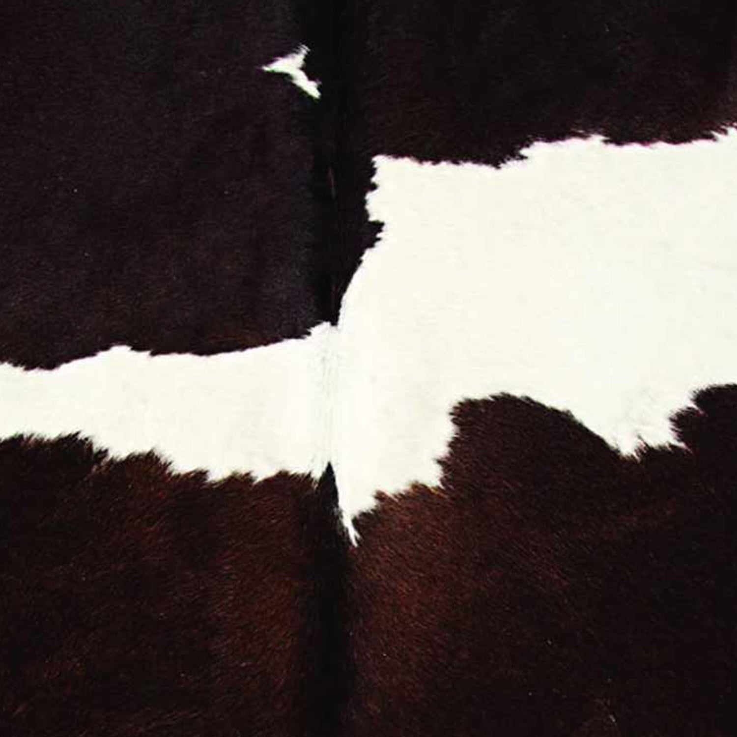 6' X 7' Black And White Cowhide Animal Print Area Rug-Area Rugs-DECOROLALA