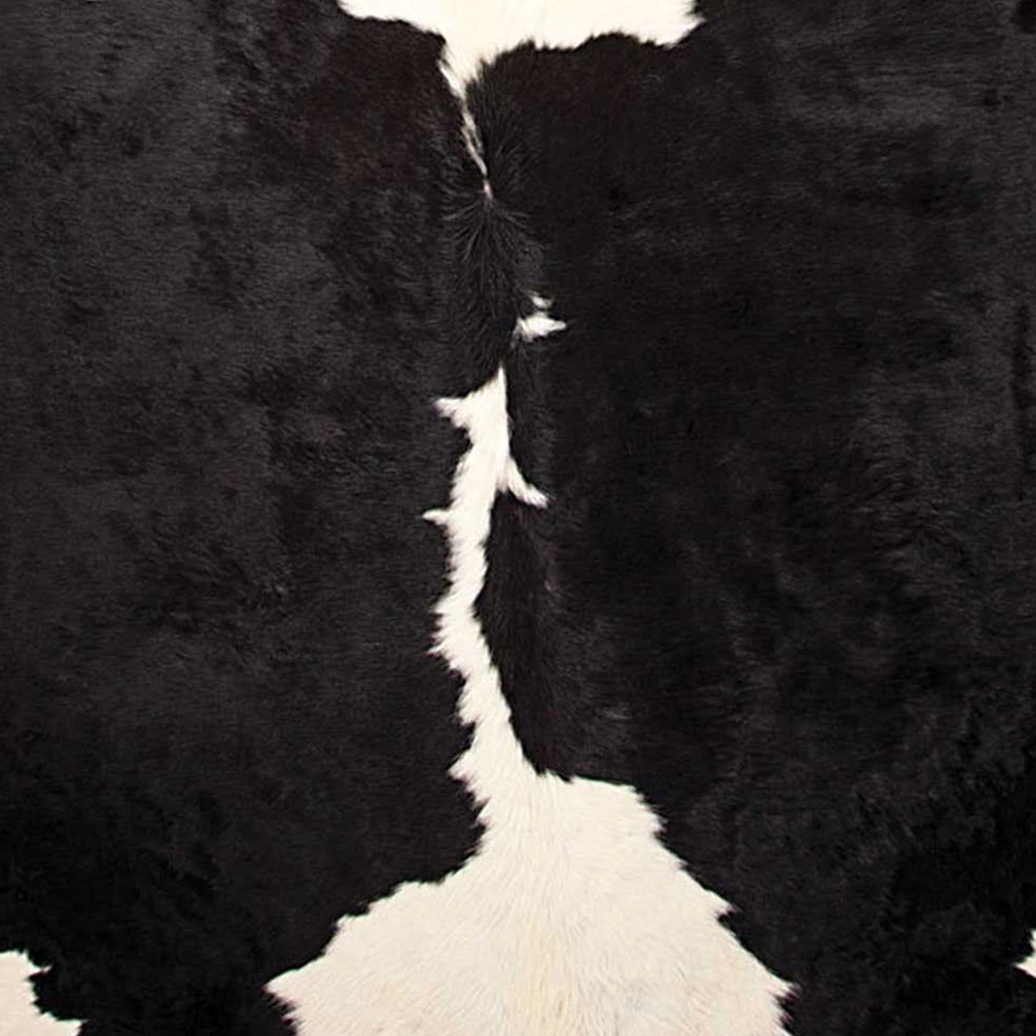 6' X 7' Black And White Cowhide Animal Print Area Rug-Area Rugs-DECOROLALA