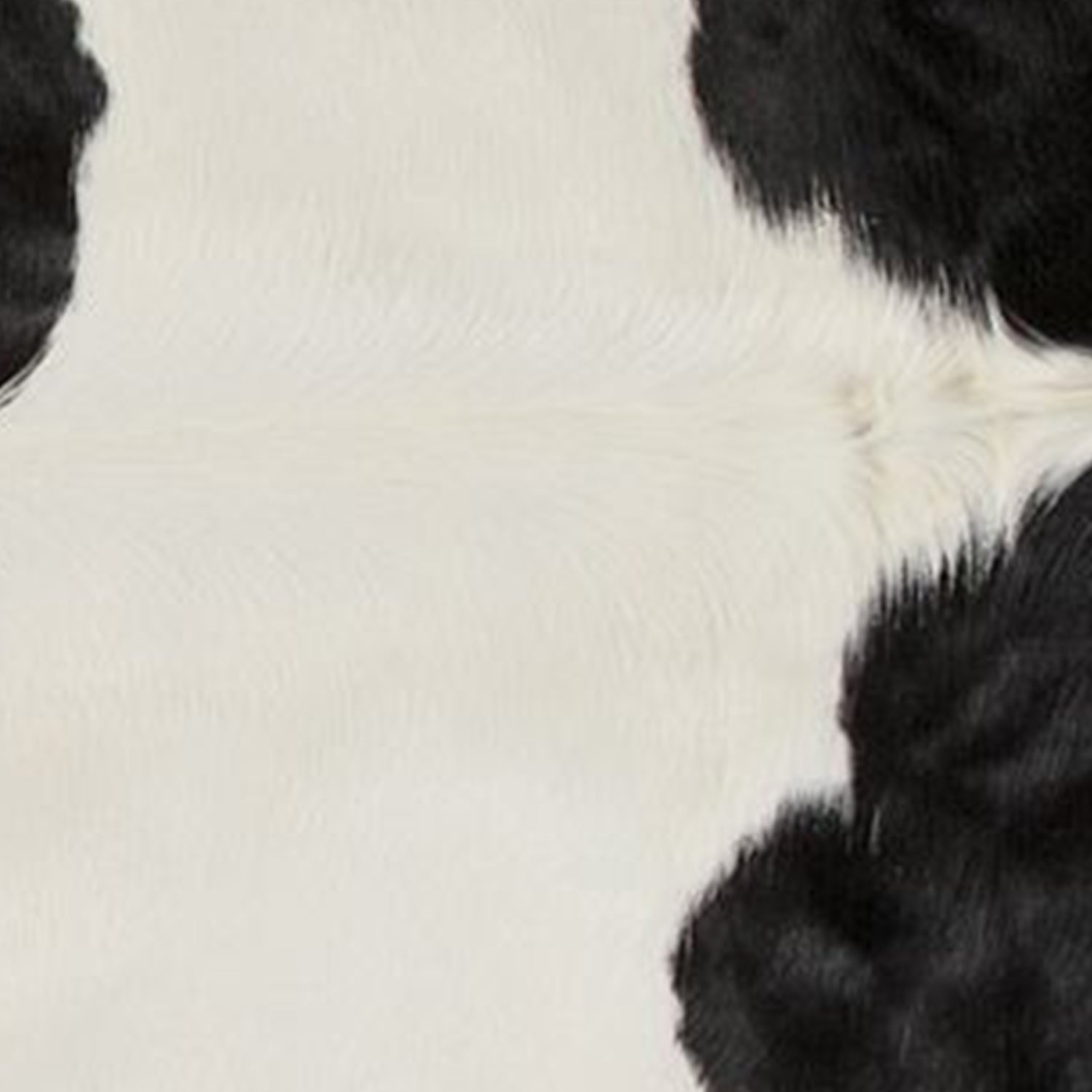 6' X 7' Black And White Cowhide Cowhide Print Area Rug-Area Rugs-DECOROLALA