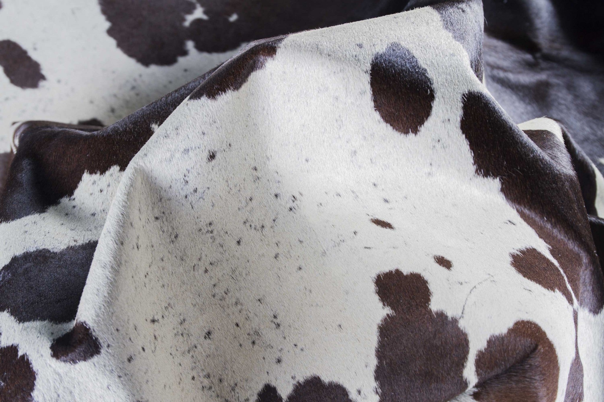 6' X 7' Black And White Cowhide Cowhide Print Area Rug-Area Rugs-DECOROLALA