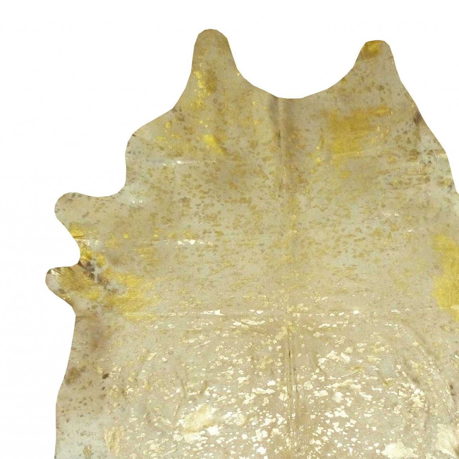 6' X 7' Black And White Cowhide Handmade Area Rug-Area Rugs-DECOROLALA