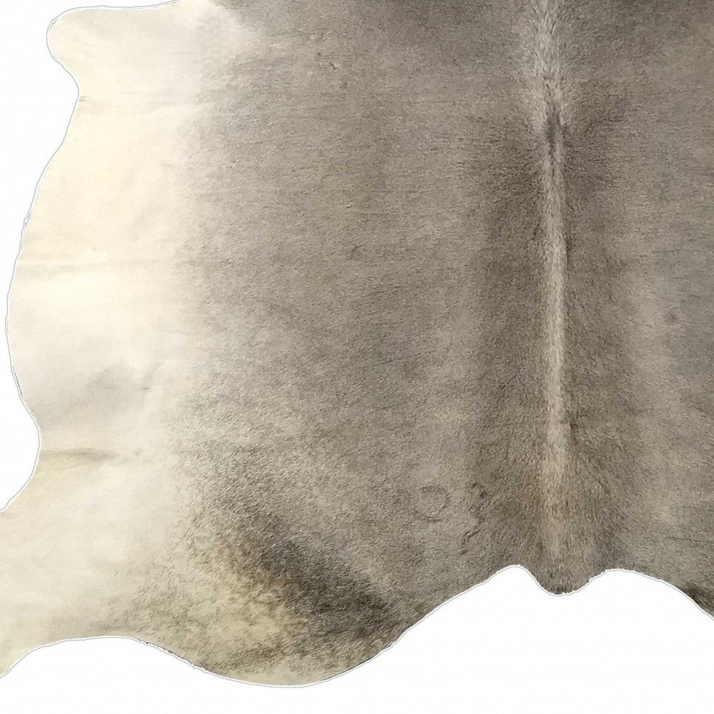 6' X 7' Black And White Cowhide Handmade Area Rug-Area Rugs-DECOROLALA