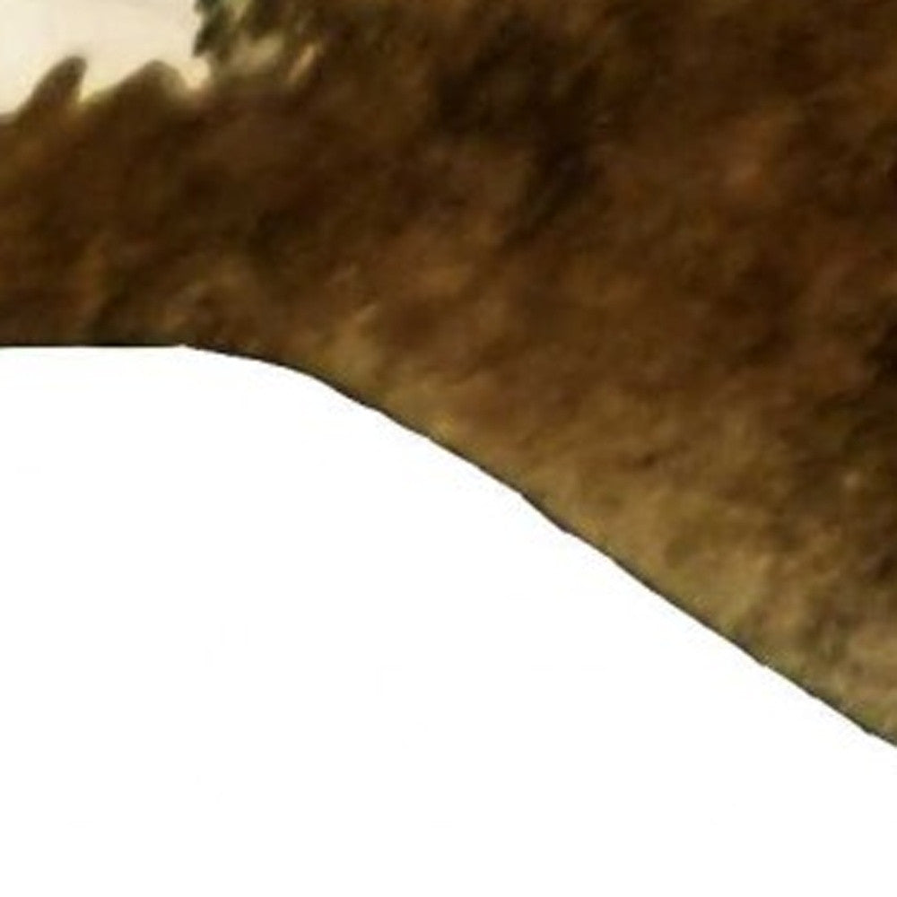 6' X 7' Black And White Cowhide Handmade Area Rug-Area Rugs-DECOROLALA