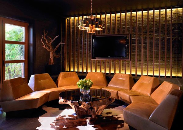 6' X 7' Brown And Black Cowhide Cowhide Print Area Rug-Area Rugs-DECOROLALA