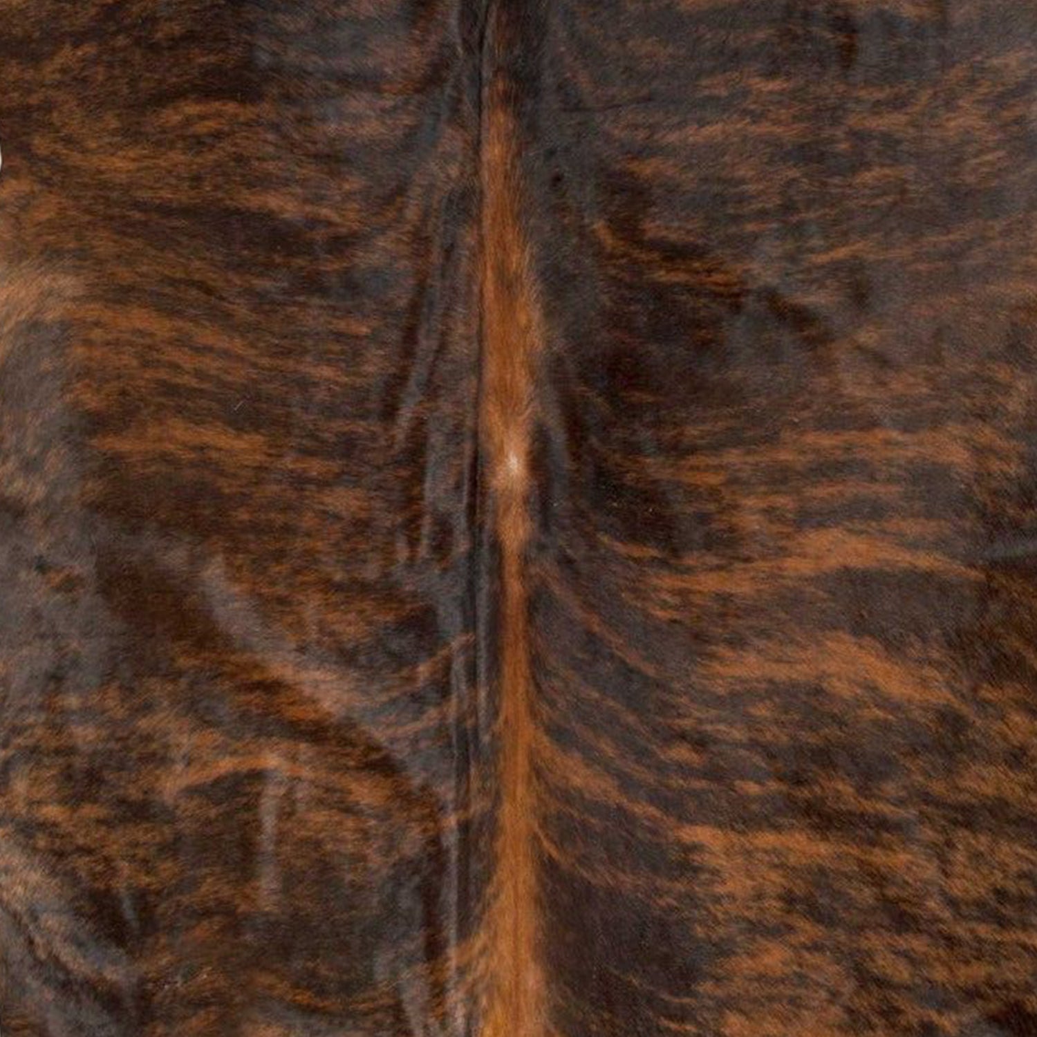 6' X 7' Brown And Black Cowhide Cowhide Print Area Rug-Area Rugs-DECOROLALA
