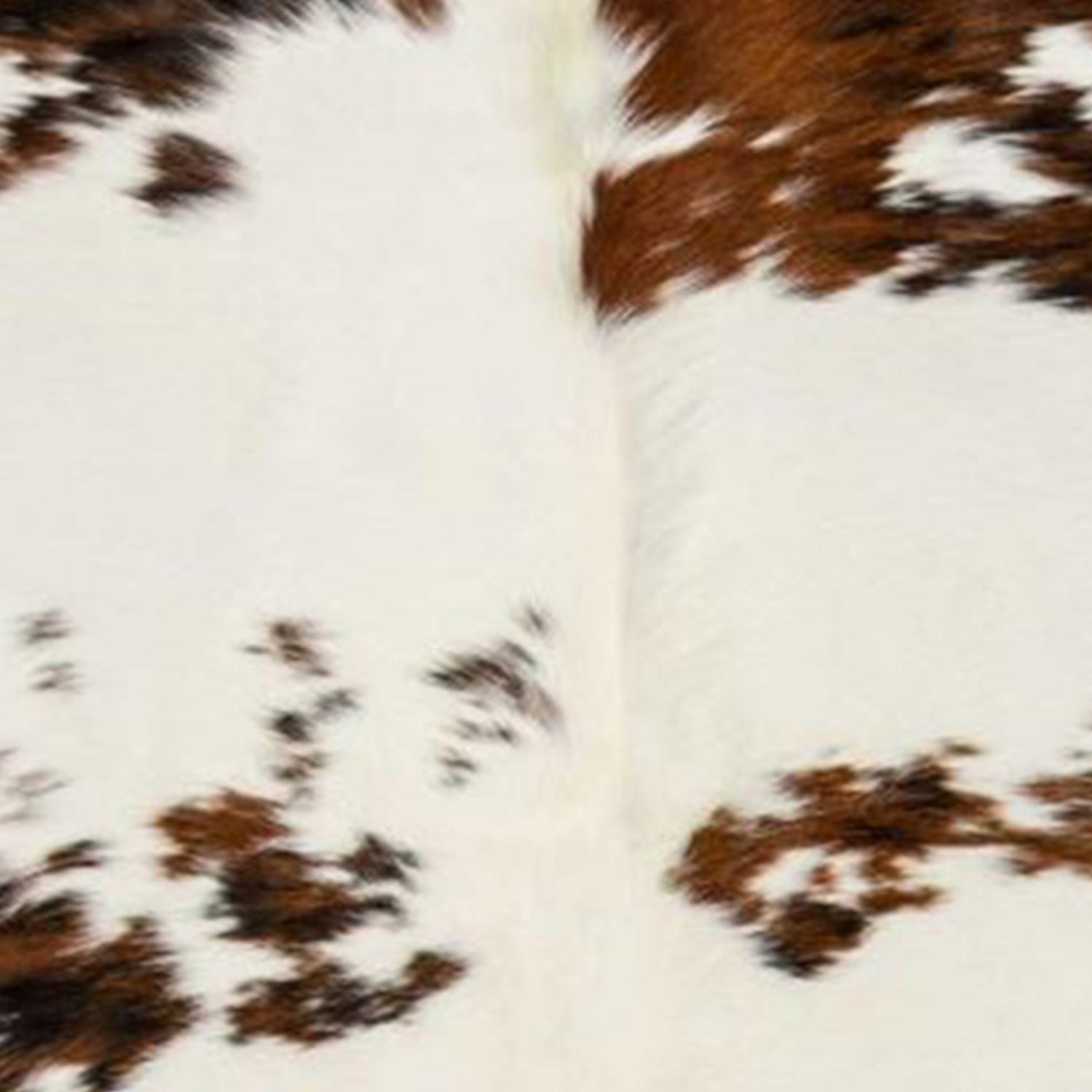 6' X 7' Brown And White Cowhide Cowhide Print Area Rug-Area Rugs-DECOROLALA