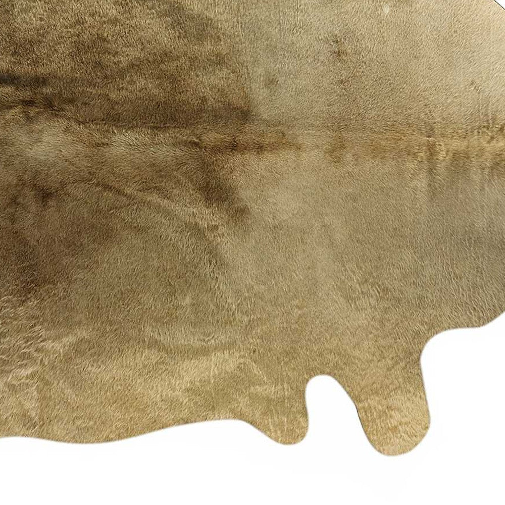 6' X 7' Brown Cowhide Area Rug-Area Rugs-DECOROLALA