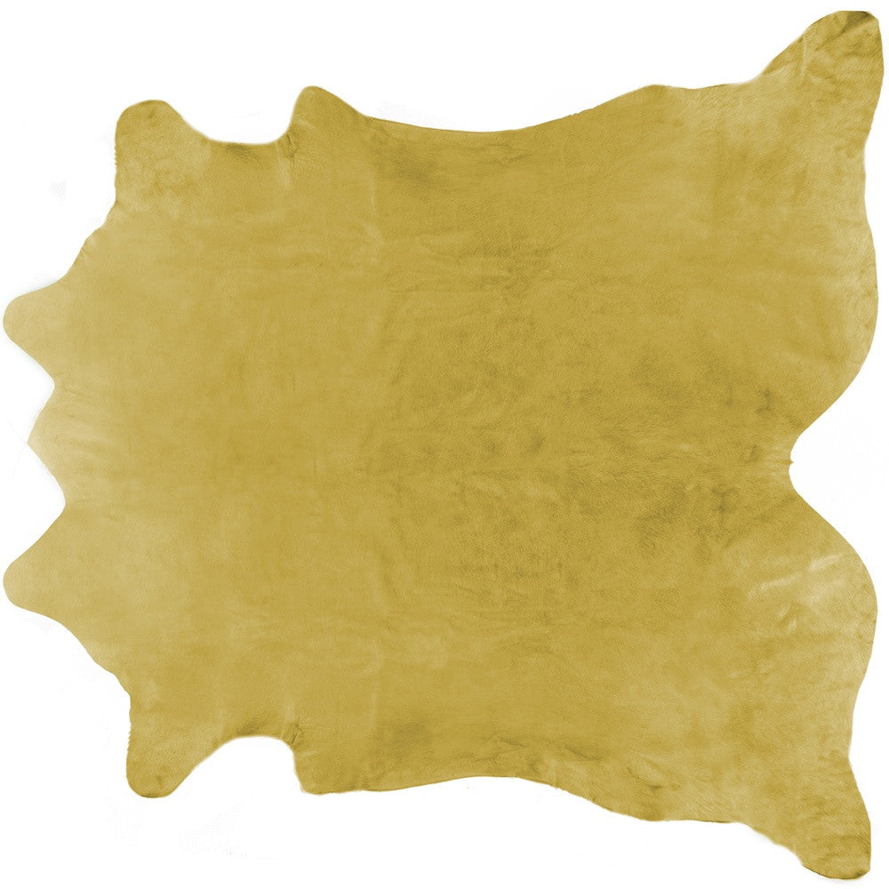 6' X 7' Brown Cowhide Area Rug-Area Rugs-DECOROLALA