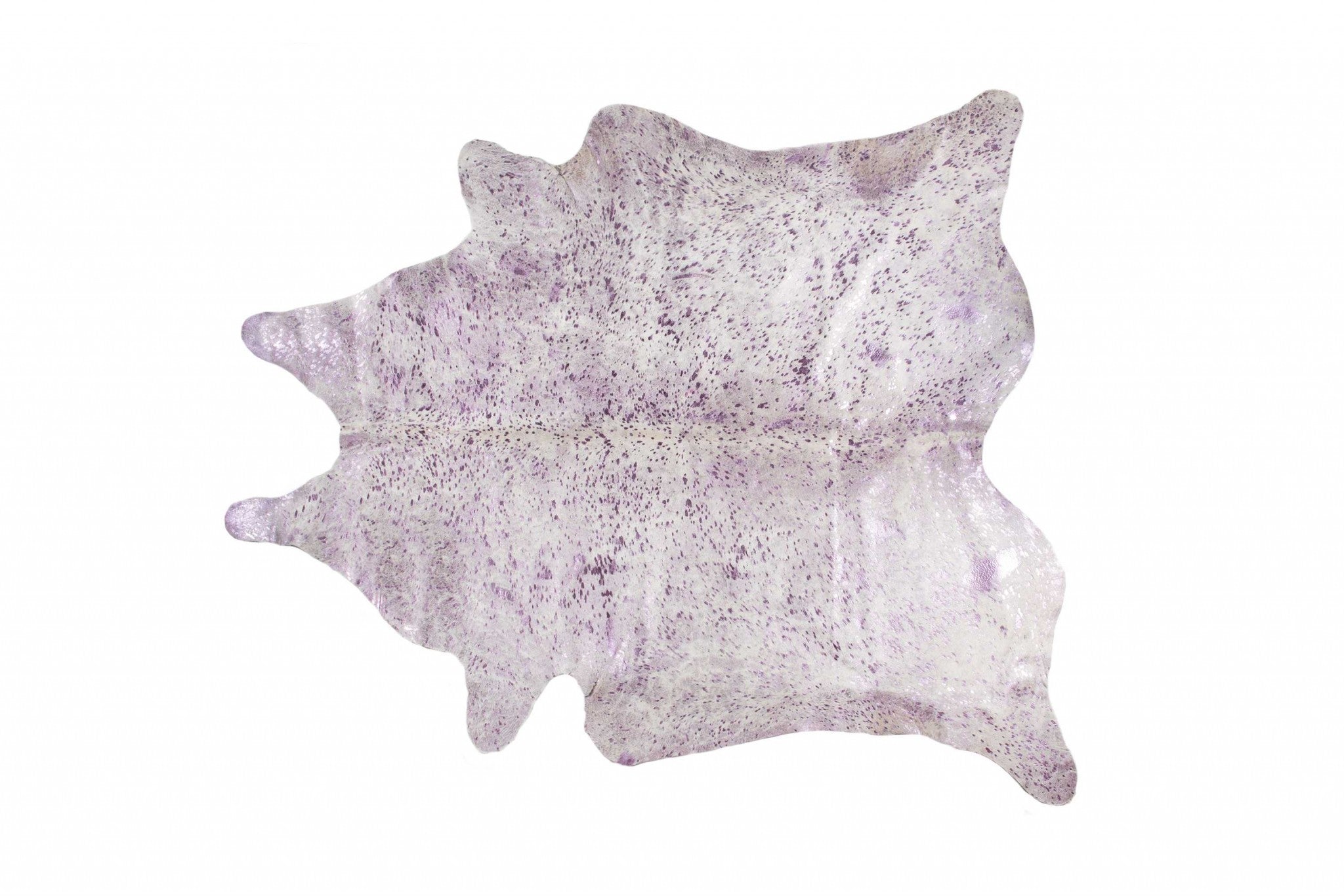 6' X 7' Gray Cowhide Cowhide Print Area Rug-Area Rugs-DECOROLALA