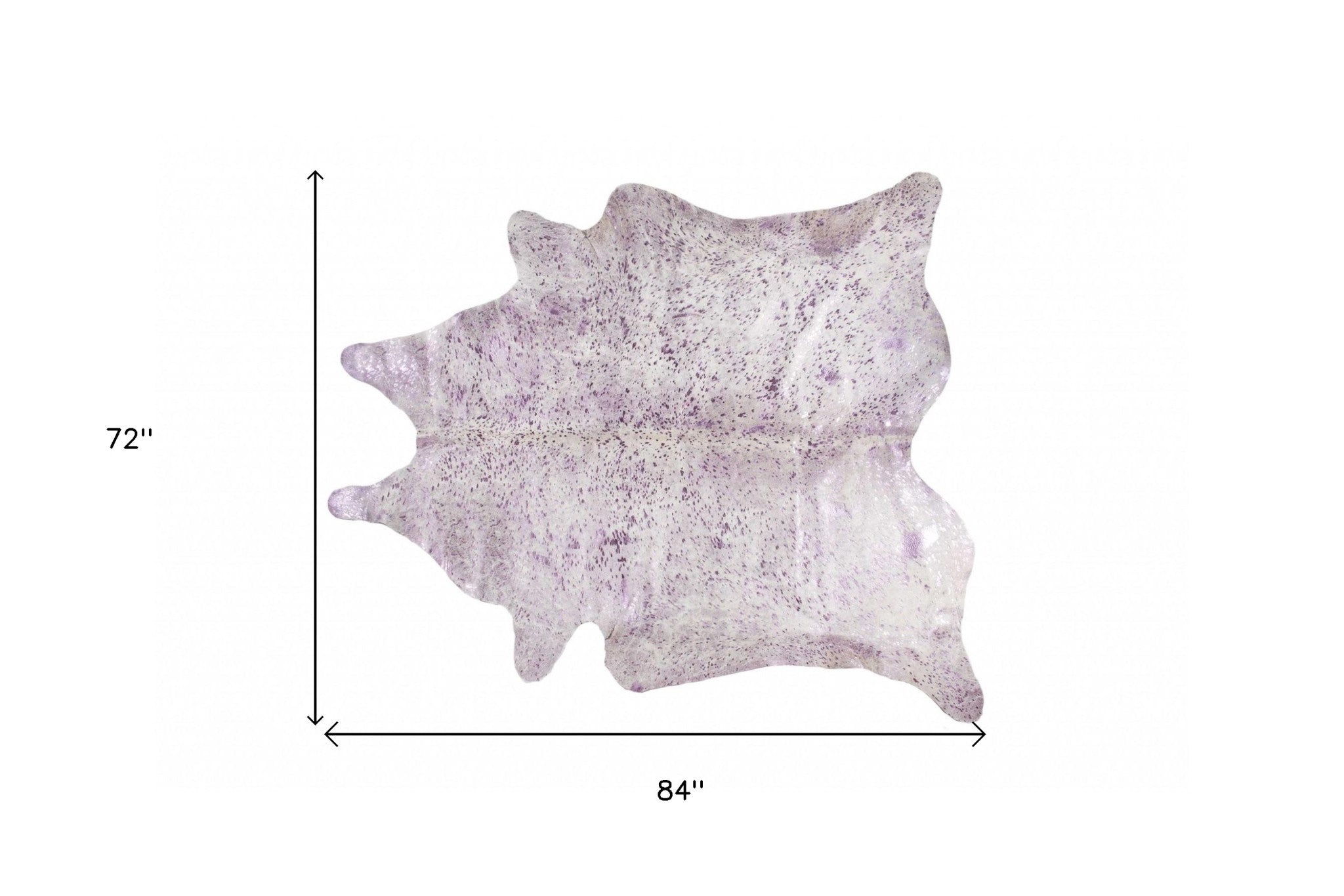 6' X 7' Gray Cowhide Cowhide Print Area Rug-Area Rugs-DECOROLALA