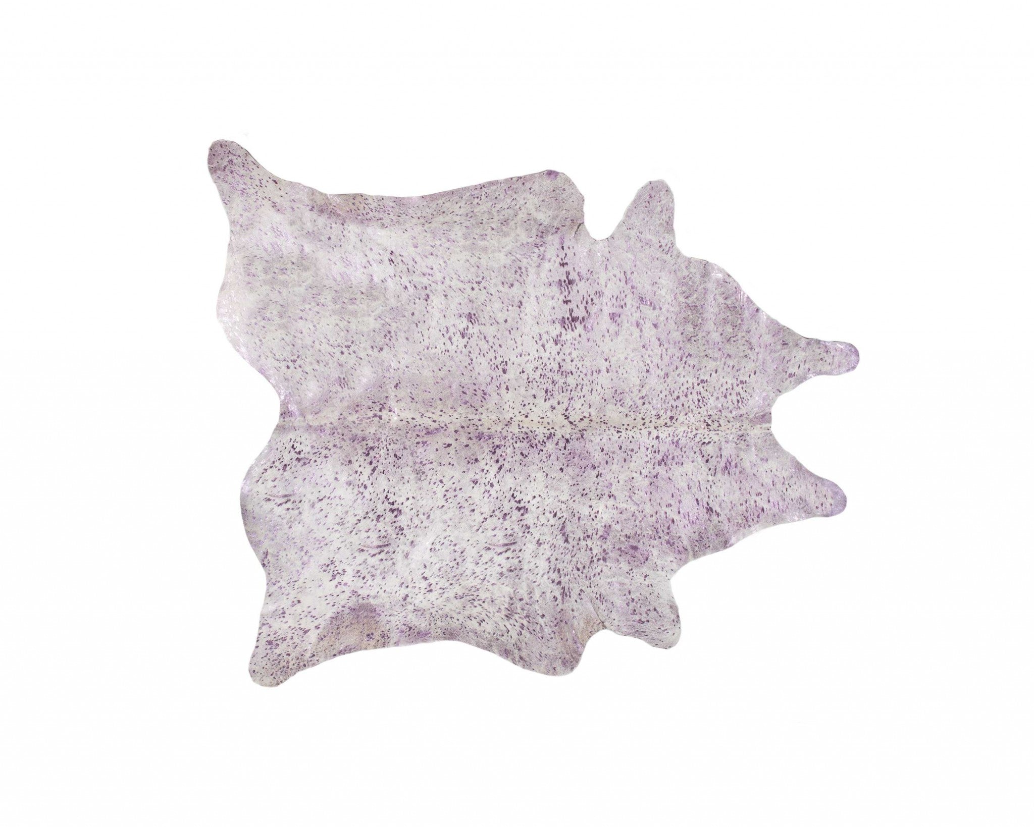 6' X 7' Gray Cowhide Cowhide Print Area Rug-Area Rugs-DECOROLALA