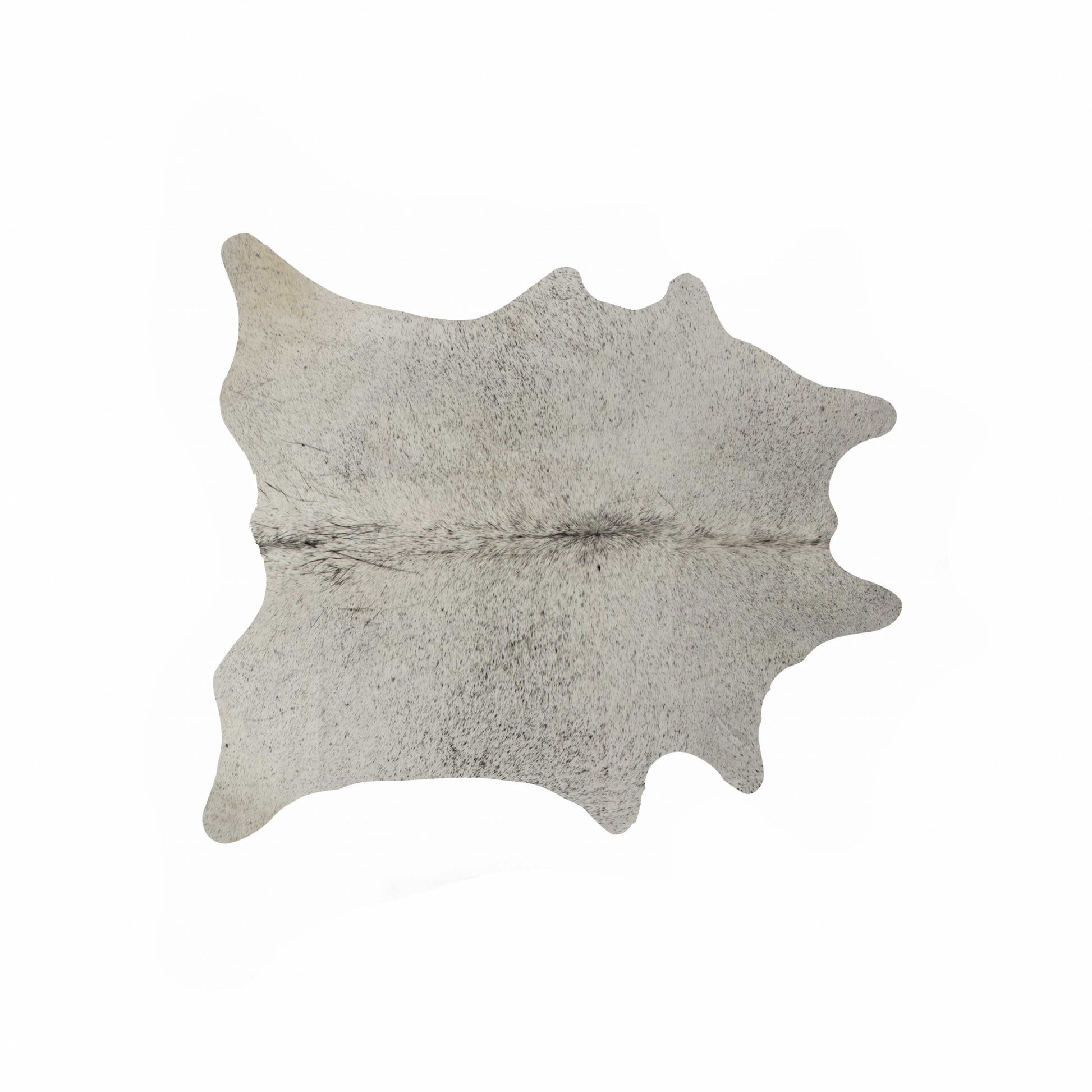 6' X 7' Gray Cowhide Hand Tufted Area Rug-Area Rugs-DECOROLALA