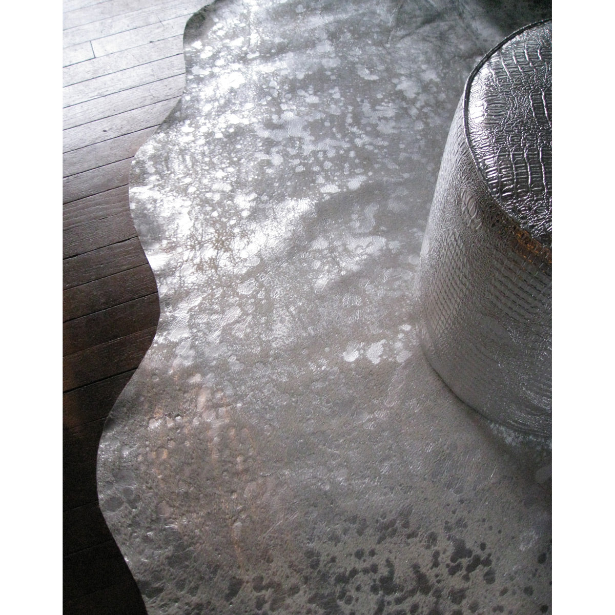 6' X 7' Natural Cowhide Cowhide Print Area Rug-Area Rugs-DECOROLALA