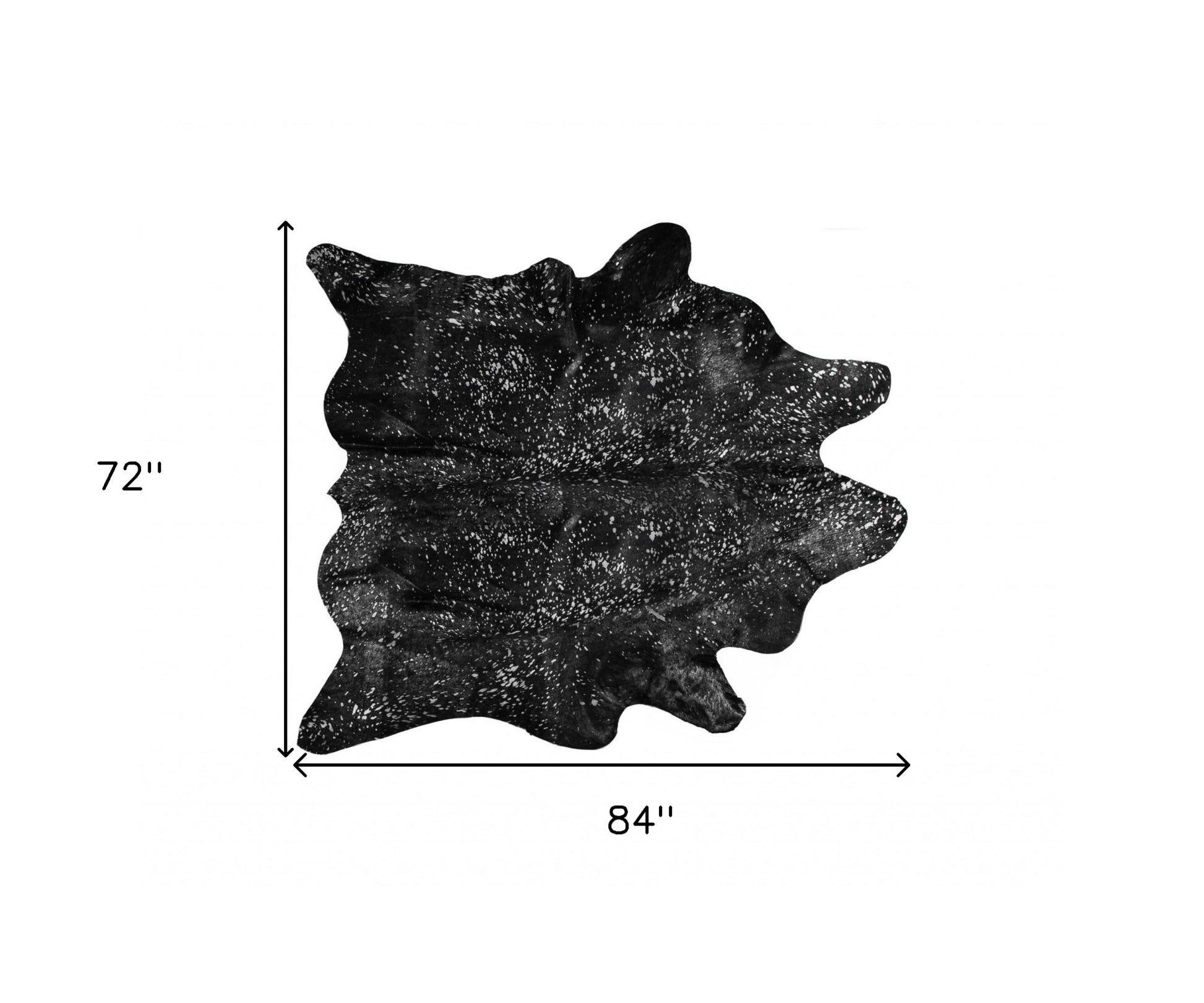 6' X 7' Natural Cowhide Cowhide Print Area Rug-Area Rugs-DECOROLALA