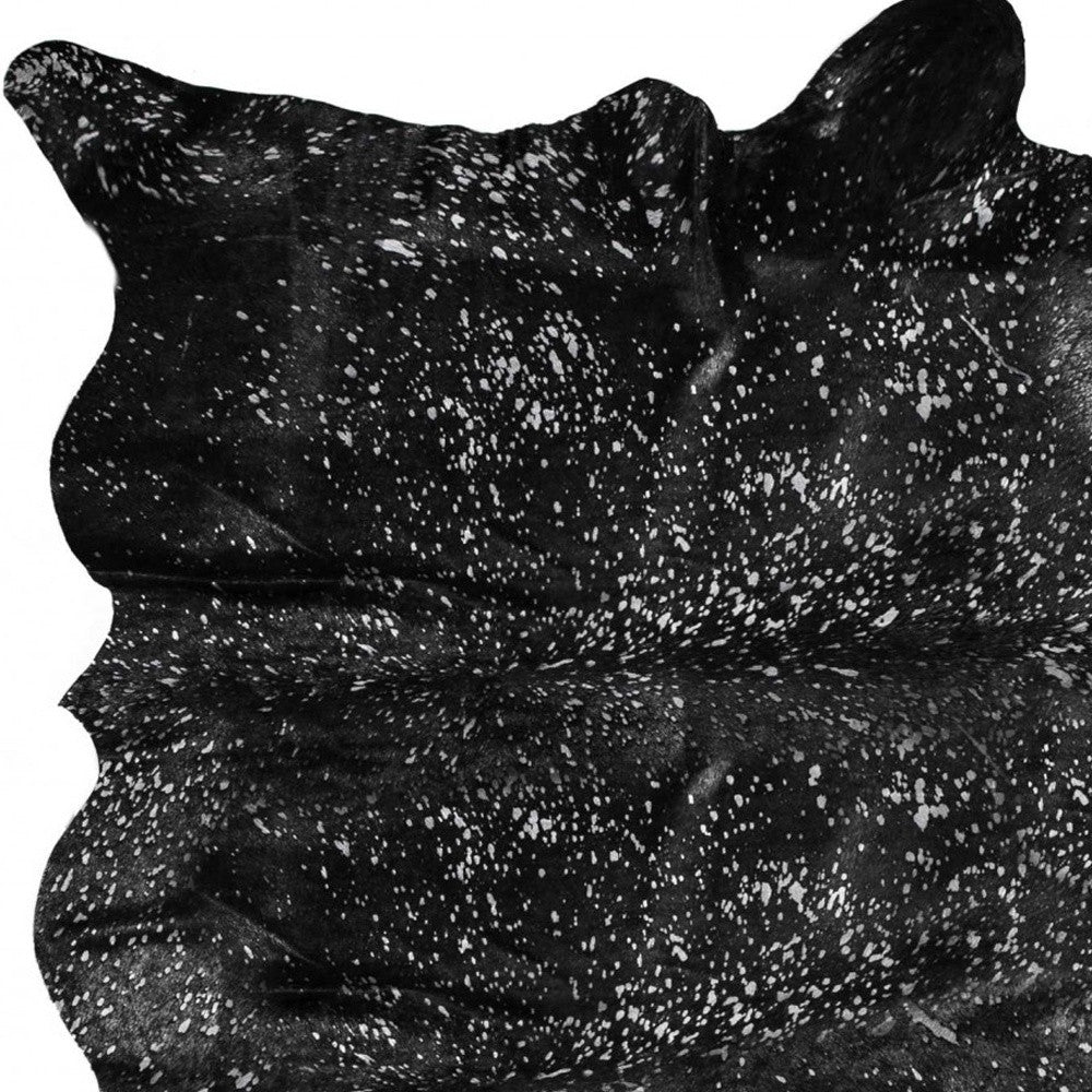 6' X 7' Natural Cowhide Cowhide Print Area Rug-Area Rugs-DECOROLALA