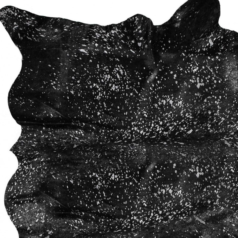 6' X 7' Natural Cowhide Cowhide Print Area Rug-Area Rugs-DECOROLALA