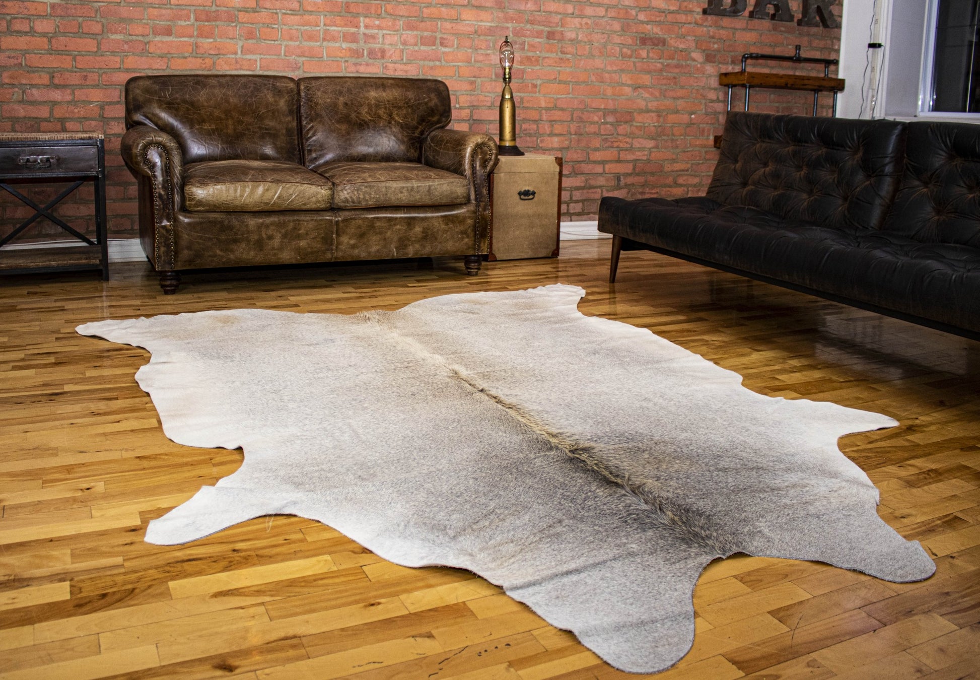 6' X 7' Natural Cowhide Cowhide Print Area Rug-Area Rugs-DECOROLALA