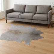 6' X 7' Natural Cowhide Cowhide Print Area Rug-Area Rugs-DECOROLALA