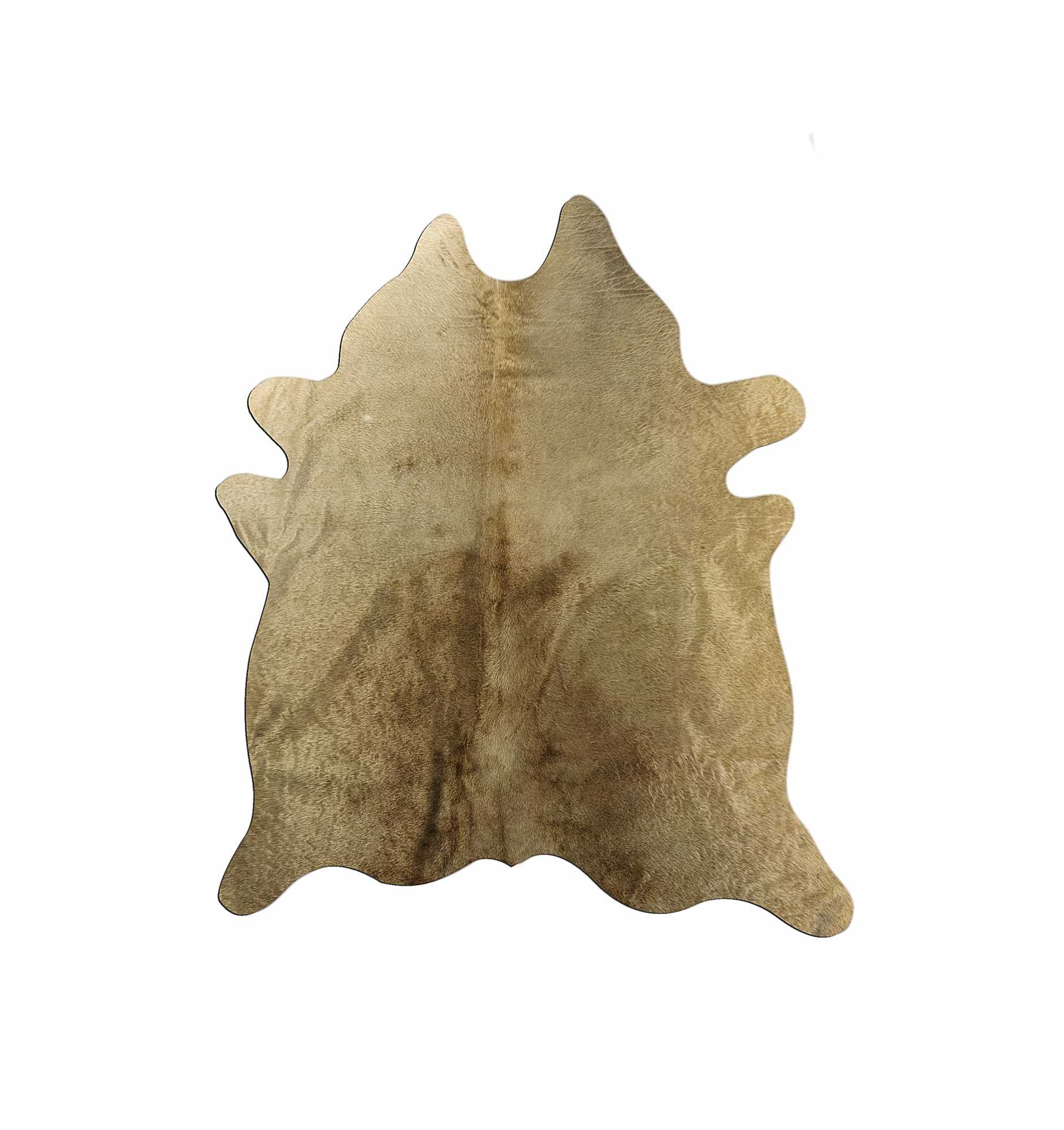 6' X 7' Taupe Cowhide Cowhide Print Area Rug-Area Rugs-DECOROLALA