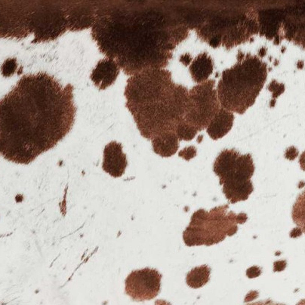 6' X 7' White Cowhide Cowhide Print Area Rug-Area Rugs-DECOROLALA