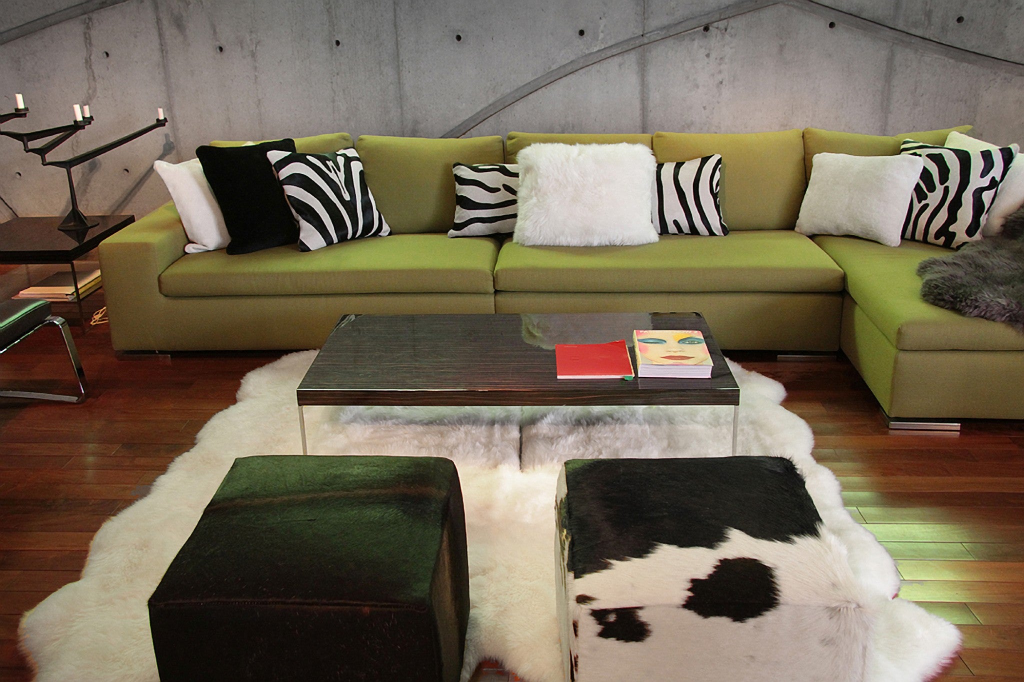 6' X 8' Natural New Zealand Sheepskin Area Rug-Area Rugs-DECOROLALA