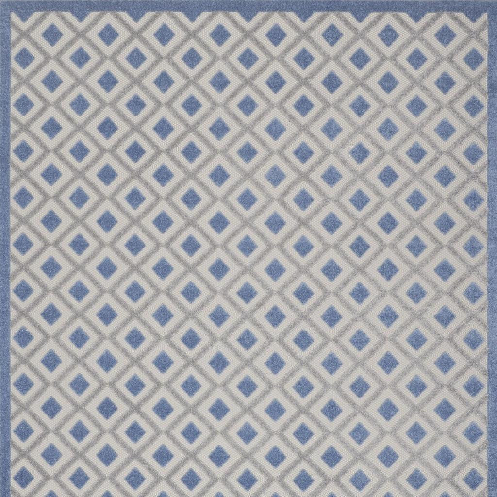 6' X 9' Black And White Indoor Outdoor Area Rug-Outdoor Rugs-DECOROLALA