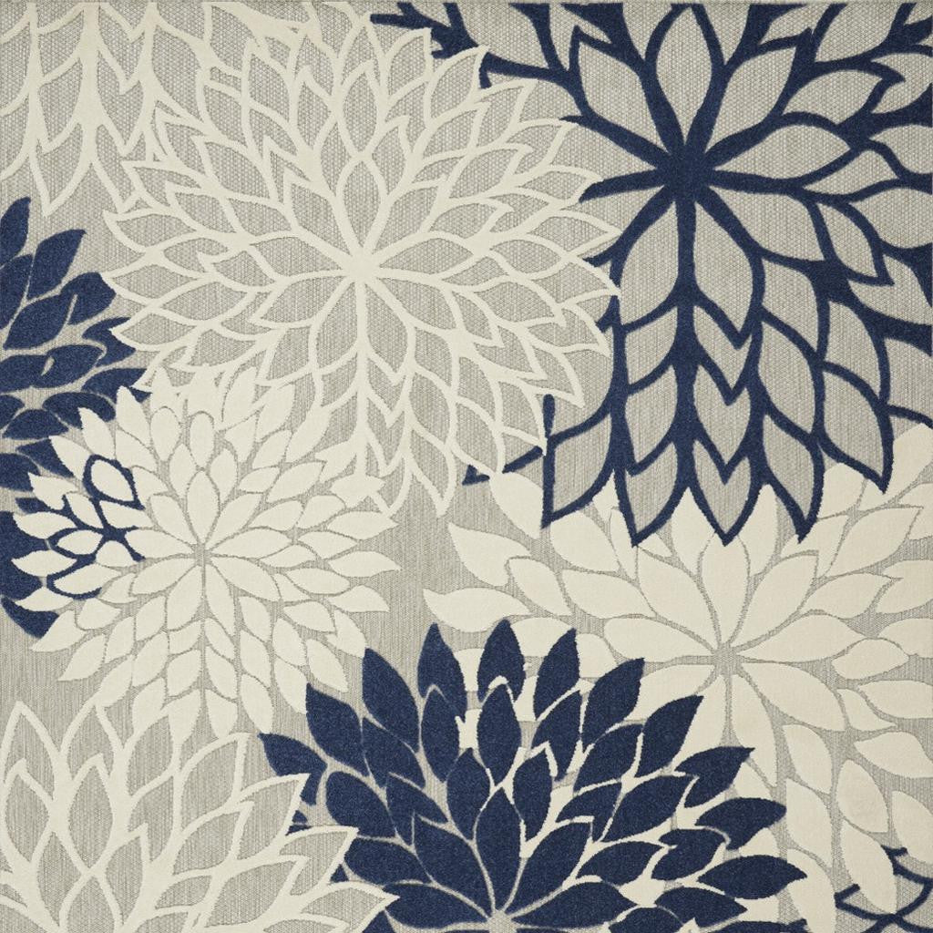 6' X 9' Black And White Indoor Outdoor Area Rug-Outdoor Rugs-DECOROLALA