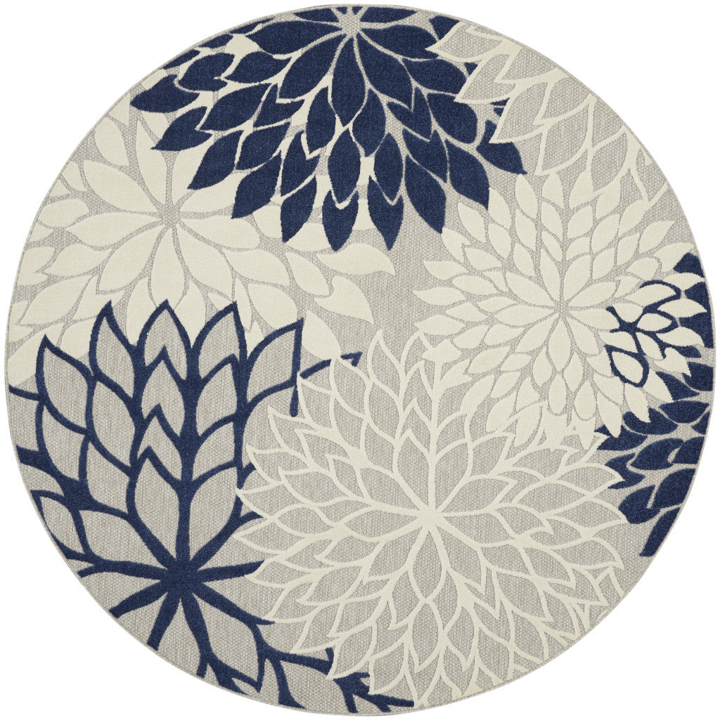 6' X 9' Black And White Indoor Outdoor Area Rug-Outdoor Rugs-DECOROLALA