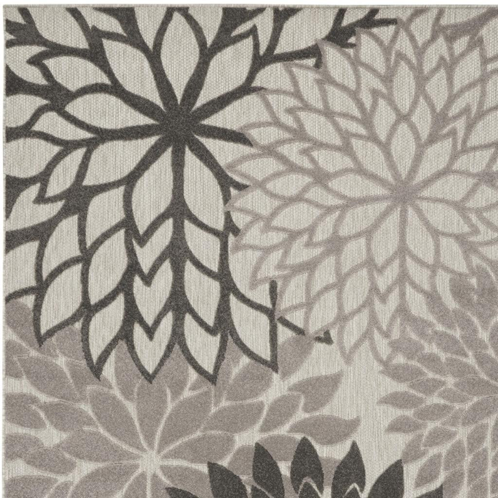 6' X 9' Gray Indoor Outdoor Area Rug-Outdoor Rugs-DECOROLALA