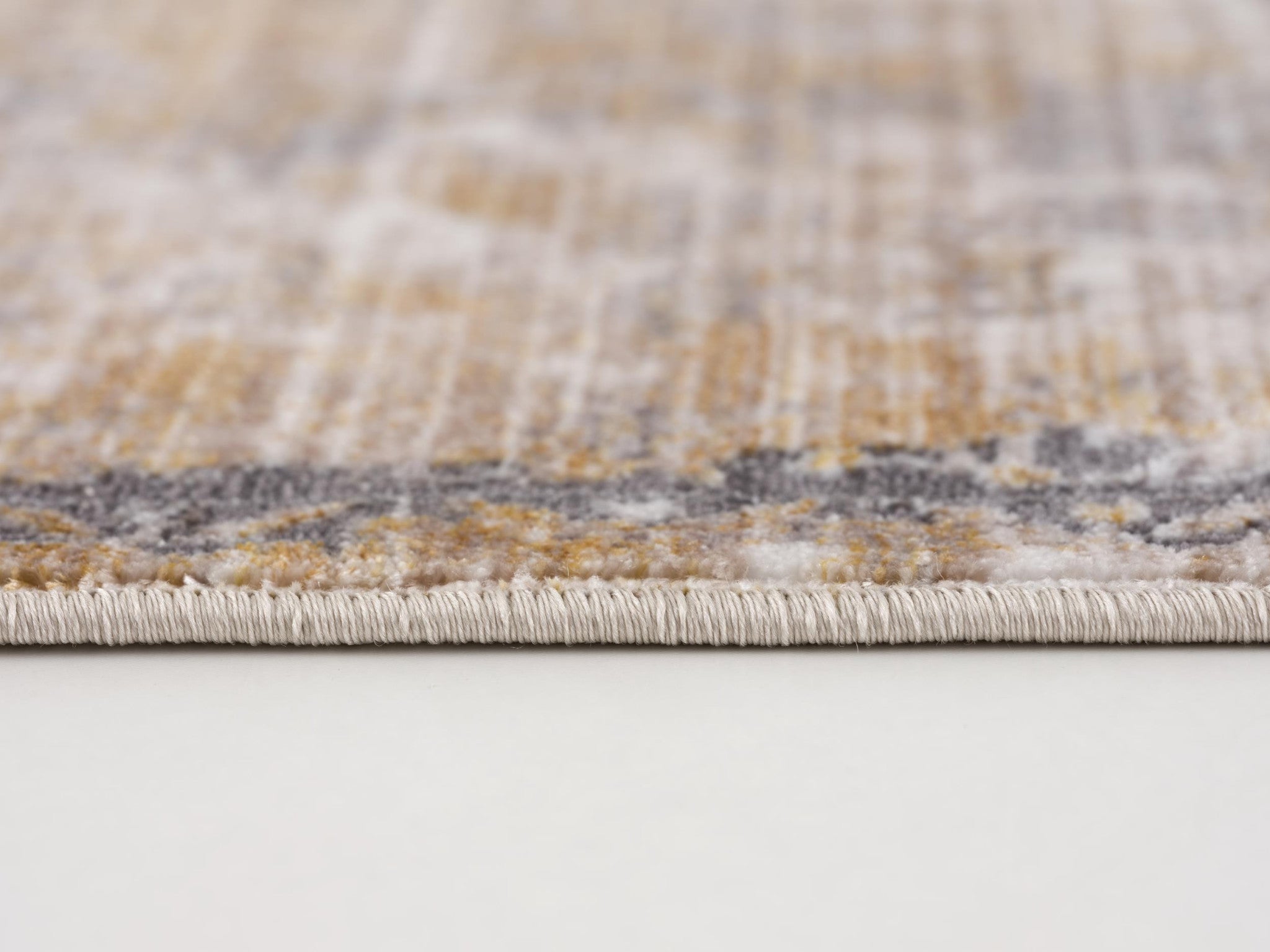 6' X 9' Gray and Ivory Oriental Non Skid Area Rug-Area Rugs-DECOROLALA