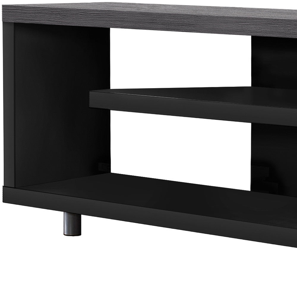60" Dark Brown Cabinet Enclosed Storage TV Stand-TV Stands-DECOROLALA