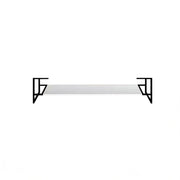 60" Glossy White Open Shelf with Matte Black Frame-Migration_Bathroom Vanities-DECOROLALA