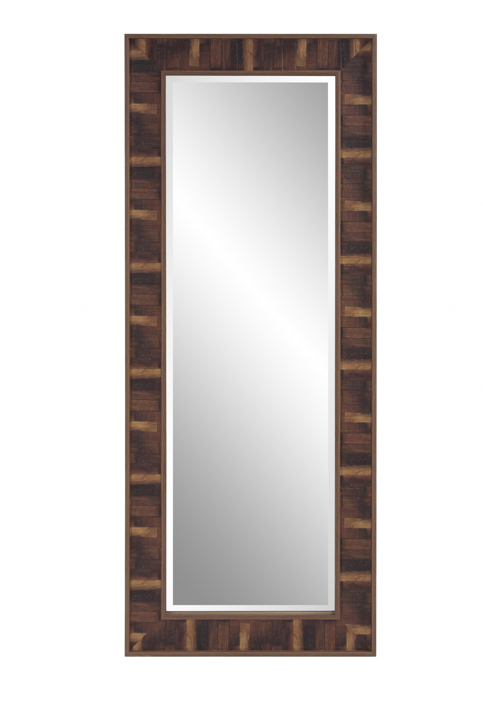 60" Gray Plastic Framed Full Length Hanging Mirror-Mirrors-DECOROLALA