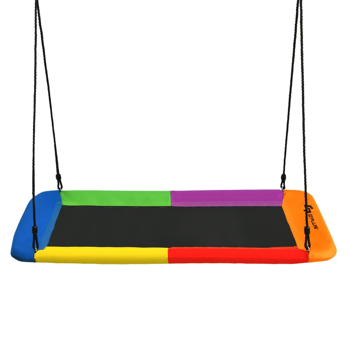 60 Inch Platform Tree Swing Outdoor with 2 Hanging Straps