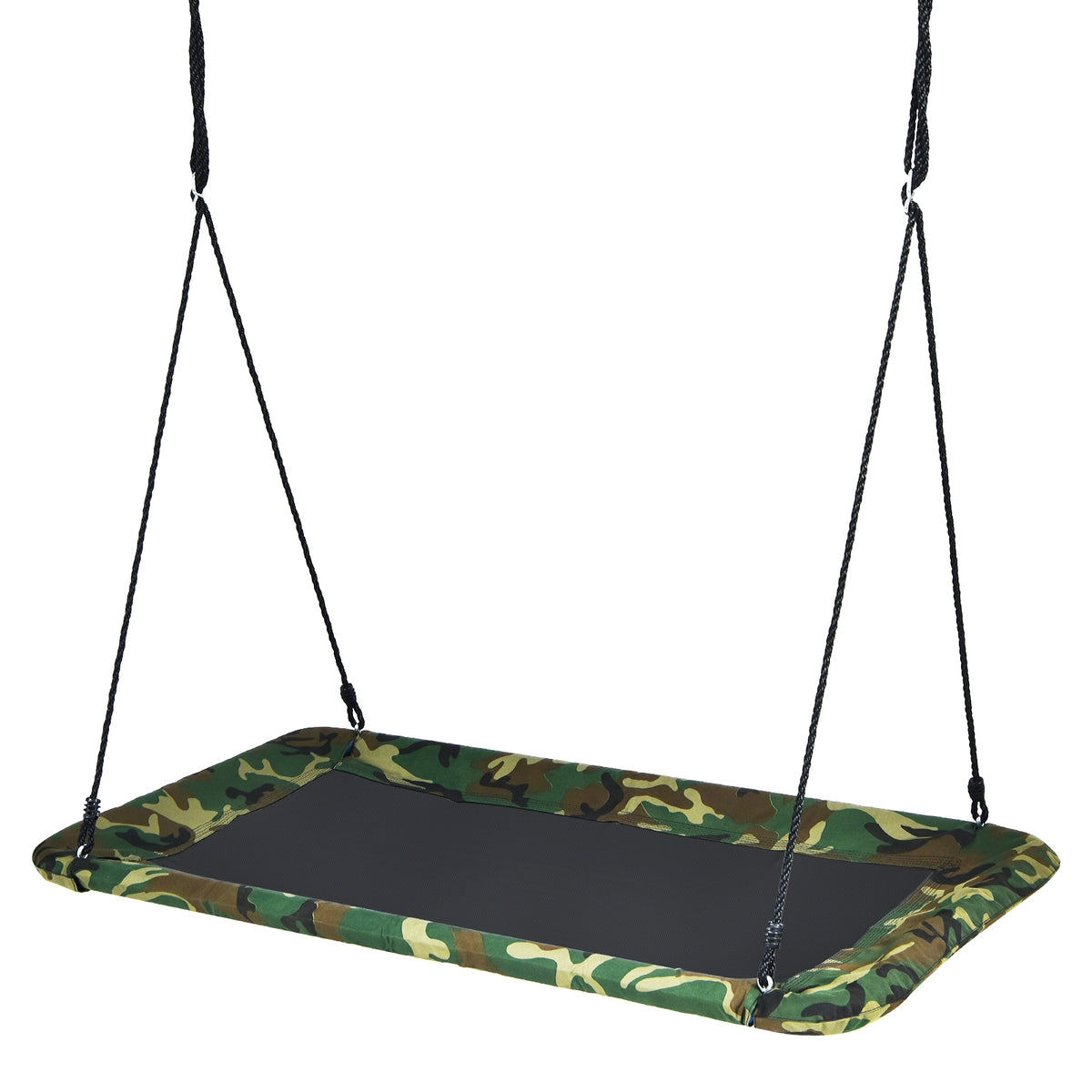 60 Inch Platform Tree Swing Outdoor with 2 Hanging Straps